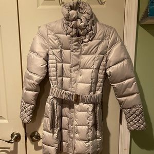 Grey Betsy Johnson winter jacket- size XS. NEVER WORN